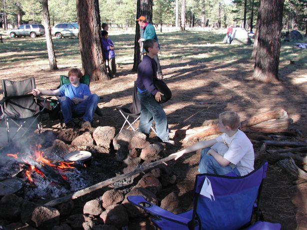 Camping with the Boy Scouts